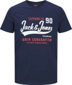 JACK&JONES PLUS JJELOGO TEE SS O-N 2COL 22/23 NOOS PLS Heren T-shirt - Maat EU4XL US2XL