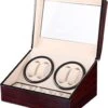 Luxe Houten 2-in-1 Automatische Horloge Winder Doos - Voor 4 Automatische Horloges + 6 Voor Opslag - Opbergbox Watchwinder - Horlogeopwinder - Horlogebox - Valentijnsdag -Casio Verkoop 1024x1200 1
