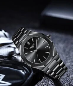 NIBOSI Horloges Voor Mannen -2022 Design - Horloge Mannen - Luxe Zwart Design - Heren Horloge - Zwart Edelstaal - Roestvrij Staal - Waterdicht- Chronograaf - Geschenkset Met Verstelbare Pin -Casio Verkoop 1028x1200