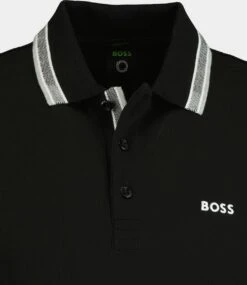 HUGO BOSS Paddy Regular Fit Polo - Heren Polo Korte Mouw - Zwart (contrast) - Maat: L -Casio Verkoop 1040x1200 6