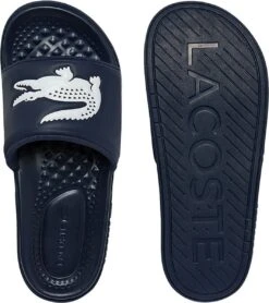 Lacoste Croco Dualiste Heren Slippers - Blauw/Wit - Maat 40.5