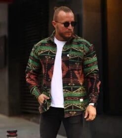 Merkloos MANNISH - Overhemd Heren - Oranje Groen - Geruit - Oversize - Lange Mouwen - Strepen - Blouse/Vest Volwassenen - Maat XXL -Casio Verkoop 1065x1200 7