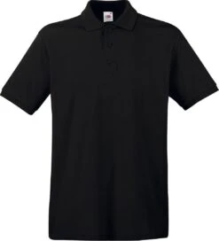 Fruit Of The Loom Premium Polo Shirt Zwart XXL