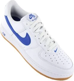 Nike Air Force 1 Low Retro - Color Of The Month - Heren Sneakers Sportschoenen Vrijetijds Schoenen Leer Wit-Blauw DJ3911-101 - Maat EU 44.5 US 10.5 -Casio Verkoop 1095x1200 5