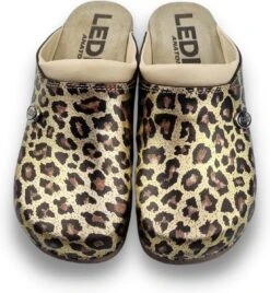 Medische PU Klompen - PU Klompen Met Kunststof Zool - Ziekenhuis Klompen - Zorgklompen - DINA CLOGS - Panter / Leopard - Maat 40 -Casio Verkoop 1107x1200 6