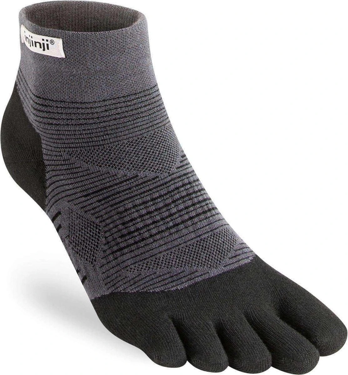 Injinji Run Light Mini-Crew Coolmax Teensok 261130 Gray M=40,5-44 4 Injinji Run Light Mini-Crew Coolmax Teensok 261130 Gray M=40,5-44 - Afbeelding 2