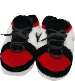 Merkloos Sneaker Sloffen - Rood Wit Zwart - 35/43 One Size - Unisex