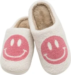 JAXY Smiley Slippers - Smiley Pantoffels - Pantoffels - Smiley Sloffen - Pantoffels Dames En Heren - Sloffen - Sloffen Dames En Heren - Maat 41-42 - Roze -Casio Verkoop 1143x1200 5