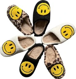 Smiley Sloffen Panter – Unisex Pantoffels Smiley – Smiley Slippers Tijger - Sloffen – Zachte Pantoffels – Gekke Sloffen – Sloffen Dames & Heren – Panter - Cadeau - Maat 37/38 -Casio Verkoop 1152x1200 6