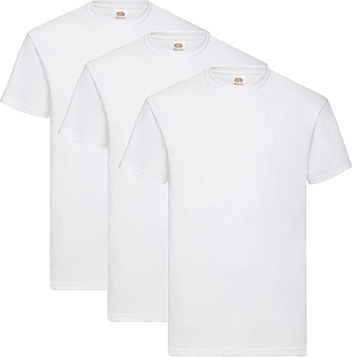 3 Pack Shirts Fruit Of The Loom Ronde Hals Wit Maat L Valueweight 3 3 Pack Shirts Fruit Of The Loom Ronde Hals Wit Maat L Valueweight
