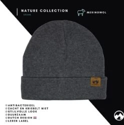 MowMow® Muts | Merino | Beanie | One Size Fits All | Unisex | Volwassenen -Casio Verkoop 1184x1200 4