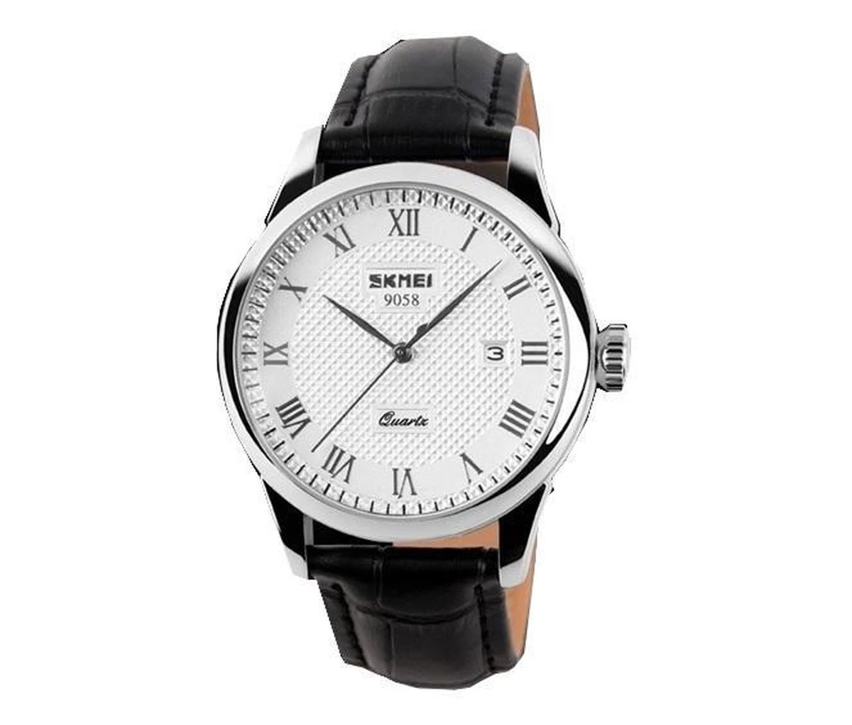 Klassiek Heren Horloge – Zwart Leer - Polshorloge 3 Klassiek Heren Horloge – Zwart Leer - Polshorloge