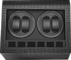 Luxe Alligator 2-in-1 Automatische Horloge Winder Doos - Voor 4 Automatische Horloges + 6 Voor Opslag - Opbergbox Horlogedoos - Horlogeopwinder - Horlogebox - Vaderdag -Casio Verkoop 1200x1022