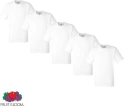 Fruit Of The Loom - 5 Stuks American Heavy T-shirts Ronde Hals - Wit - XL -Casio Verkoop 1200x1025 4