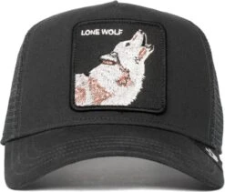 Goorin Bros Heren The Lone Wolf Trucker Cap Zwart Maat ONE SIZE -Casio Verkoop 1200x1026 2