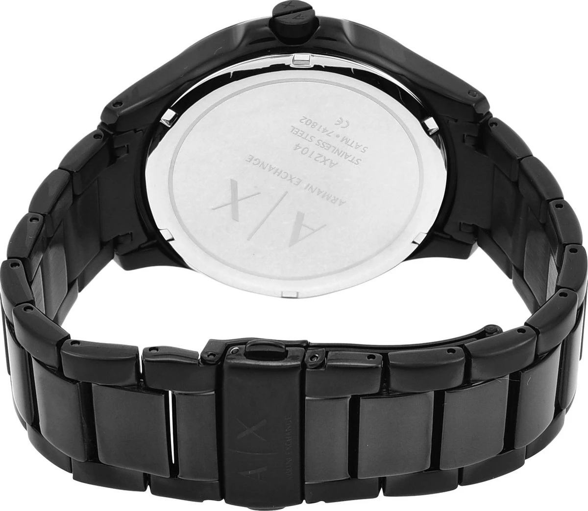 Armani Exchange Hampton AX2104 Herenhorloge 46 Mm - Zwart 21 Armani Exchange Hampton AX2104 Herenhorloge 46 Mm - Zwart - Afbeelding 19