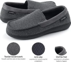Pantoffels Heren - Sloffen - Maat 42/43 - Grijs - Anti-slip - Comfeet -Casio Verkoop 1200x1055 2