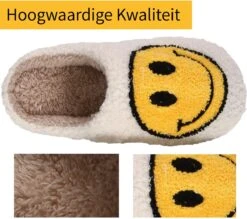JAXY Smiley Slippers - Smiley Pantoffels - Pantoffels - Smiley Sloffen - Pantoffels Dames En Heren - Sloffen - Sloffen Dames En Heren - Maat 37-38 - Wit -Casio Verkoop 1200x1066 8