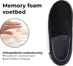 Pantoffels Heren - Sloffen - Mocassins - Zwart - Anti-slip - Maat 44/45 - Comfeet -Casio Verkoop 1200x1082 7