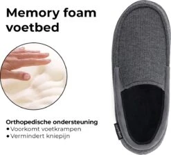 Pantoffels Heren - Sloffen - Maat 42/43 - Grijs - Anti-slip - Comfeet -Casio Verkoop 1200x1084 6