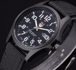 New Military Horloge Zwart / Zwart | Nylon | Ø 40 Mm -Casio Verkoop 1200x1102 1