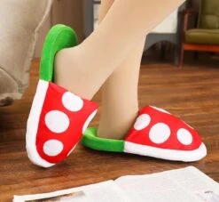 Piranha Pluche Pantoffels Mario Super Bross 30cm -Casio Verkoop 1200x1103 1