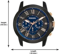 Fossil Grant FS5061 Herenhorloge 44 Mm - Zwart -Casio Verkoop 1200x1114 1