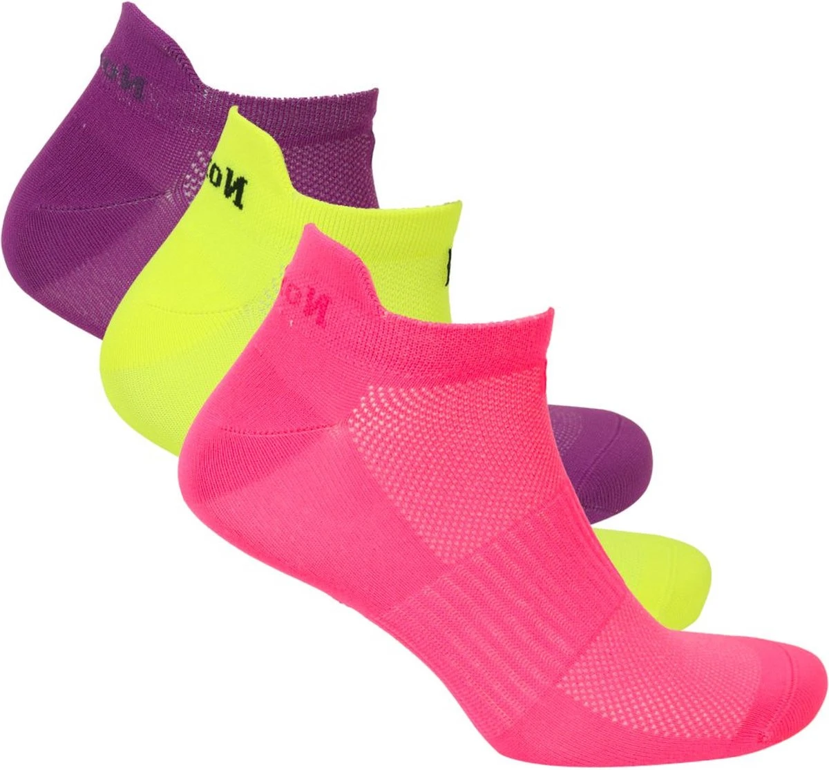 Norfolk - Hardlopen - Ultra Light Low Cut Sportsokken Dames - Hardloopsokken - 3 Paar - Roze/Paars/Geel - 39-42 - Izzy 3 Norfolk - Hardlopen - Ultra Light Low Cut Sportsokken Dames - Hardloopsokken - 3 Paar - Roze/Paars/Geel - 39-42 - Izzy