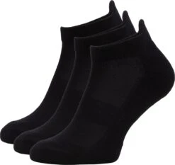 NOMAD® 3 Pack Enkelsokken Maat 35/38 | Bio Katoen Wandelsokken Footie 3-pack Zwart | Naadloos | Sokken Dames & Heren