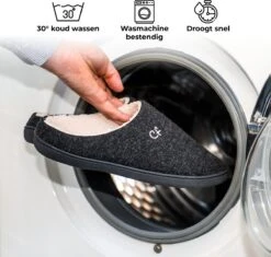 Pantoffels Heren - Sloffen - Maat 42/43 - Zwart - Anti-slip - Comfeet -Casio Verkoop 1200x1143 11