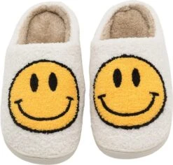 JAXY Smiley Slippers - Smiley Pantoffels - Pantoffels - Smiley Sloffen - Pantoffels Dames En Heren - Sloffen - Sloffen Dames En Heren - Maat 39-40 - Wit -Casio Verkoop 1200x1146 3