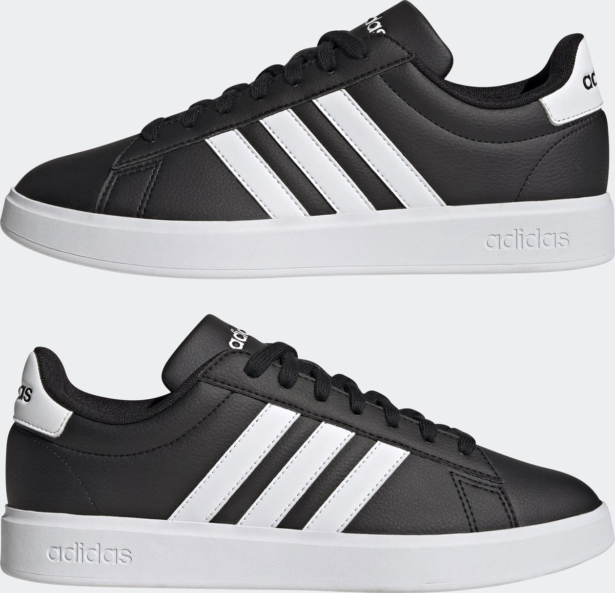 Adidas Sportswear Grand Court Cloudfoam Lifestyle Court Comfort Schoenen - Unisex - Zwart - 44 2/3 9 Adidas Sportswear Grand Court Cloudfoam Lifestyle Court Comfort Schoenen - Unisex - Zwart - 44 2/3 - Afbeelding 7