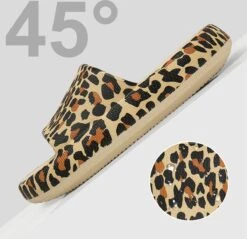 Geweo - Badslippers - EVA Slippers Heren Dames - Pillow Slides - Kerstmis - Kerstfeest - Christmas Gift - Unisex - Verdikte - Antislip - Lichtgewicht - Luipaardprint - Maat 38/39 -Casio Verkoop 1200x1159 4