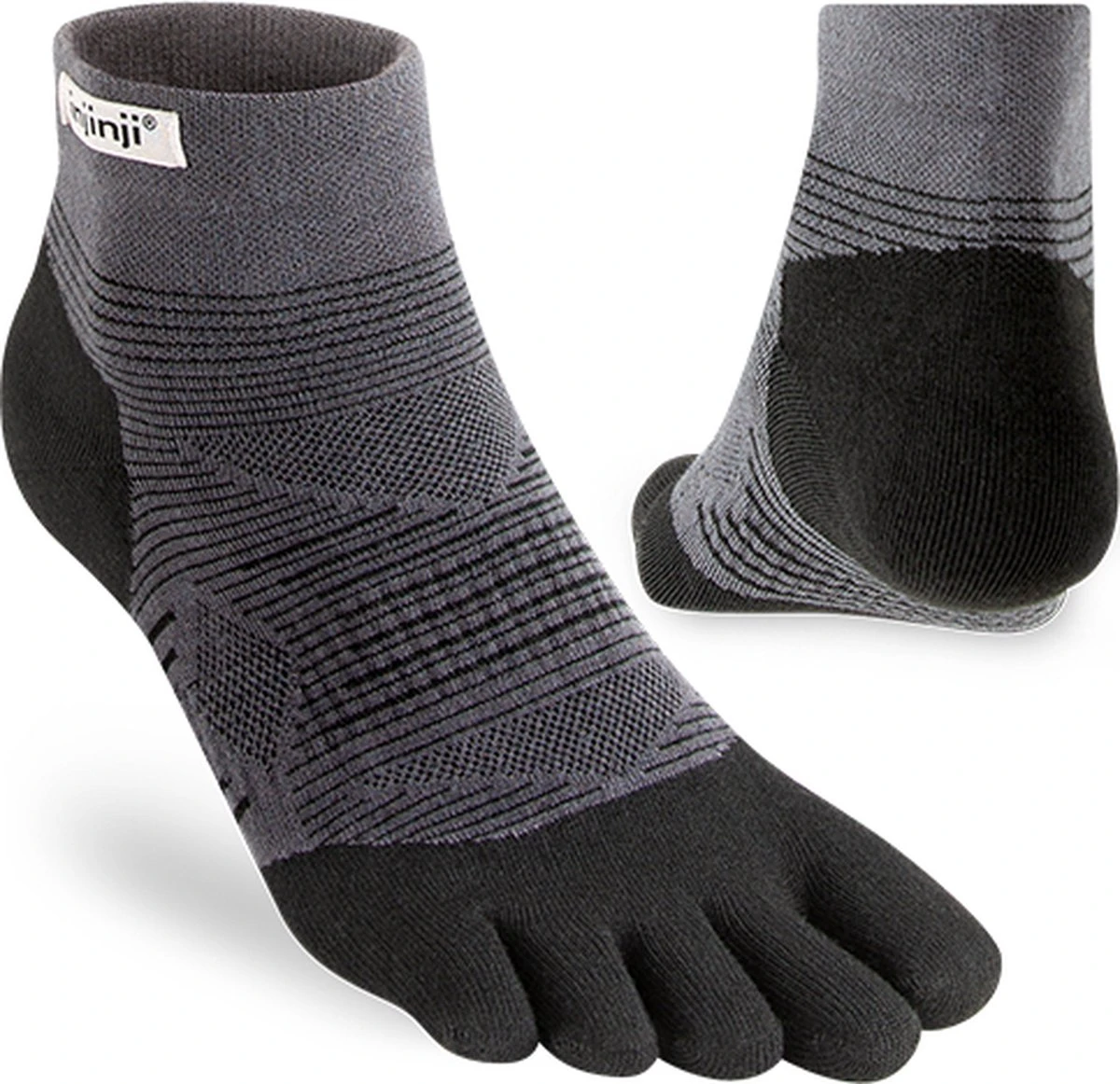 Injinji Run Light Mini-Crew Coolmax Teensok 261130 Gray M=40,5-44 7 Injinji Run Light Mini-Crew Coolmax Teensok 261130 Gray M=40,5-44 - Afbeelding 5