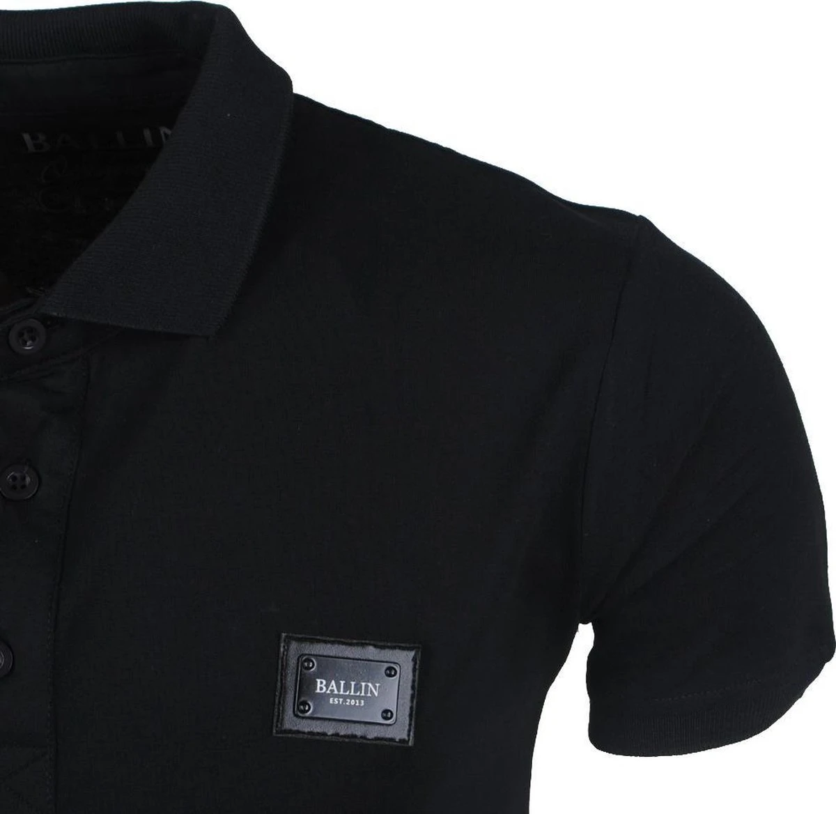 Ballin - Heren Polo - EST 2013 - Zwart 6 Ballin - Heren Polo - EST 2013 - Zwart - Afbeelding 4