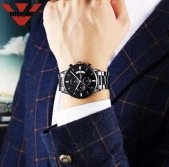 NIBOSI Herenhorloge 42 Mm - Zwart -Casio Verkoop 1200x1187 1