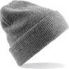 Merkloos Gebreide Heritage Beanie - Heather Grey - Wintermuts Voor Volwassenen - Damesmutsen / Herenmutsen - 100% Polyacryl - -Casio Verkoop 1200x1196 12