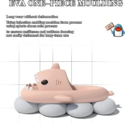 Geweo Haai Slippers - Shark Slides - Badslippers - Pantoffels Heren Dames - Douchepantoffels - Haaienpantoffels - Kerstmis - Kerstfeest - Christmas Gift - Zomer Antislip Platform Kussen Glijbanen Slippers - Roze - Maat 3940 -Casio Verkoop 1200x1199 12