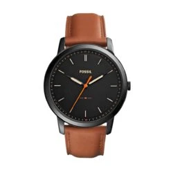 Fossil The Minimalist FS5305 Herenhorloge 44 Mm - Zwart