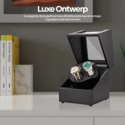 Olvy Watchwinder - Voor 2 Horloges - Horloge Opwinder - Horlogebox - Automatische Horloge Winder -Casio Verkoop 1200x1200 1061