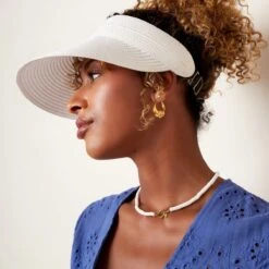 Zonneklep | Gevlochten Stro Creme | One Size | 100% Papier | Fashion Favorite -Casio Verkoop 1200x1200 1125