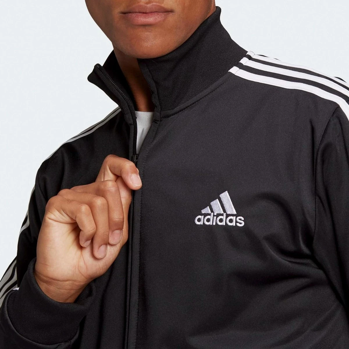 Adidas Primegreen Essentials 3-stripes Trainingspak Trainingspak - Maat S - Mannen - Zwart/wit 10 Adidas Primegreen Essentials 3-stripes Trainingspak Trainingspak - Maat S - Mannen - Zwart/wit - Afbeelding 8