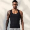 Chibaa - Mannen Compressie Sport Tanktop - Premium Corrigerend Hemd - Ondersteuning - Body Buik Shapewear - Body Shaper - Waist Trainer - Zwart - Large -Casio Verkoop 1200x1200 1202