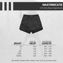 U Fit One Smart Sportbroek Voor Heren - Hardloopbroek Met Mobiel Zak - 2 In 1 Shorts - Zwart - Maat XXXL -Casio Verkoop 1200x1200 1223