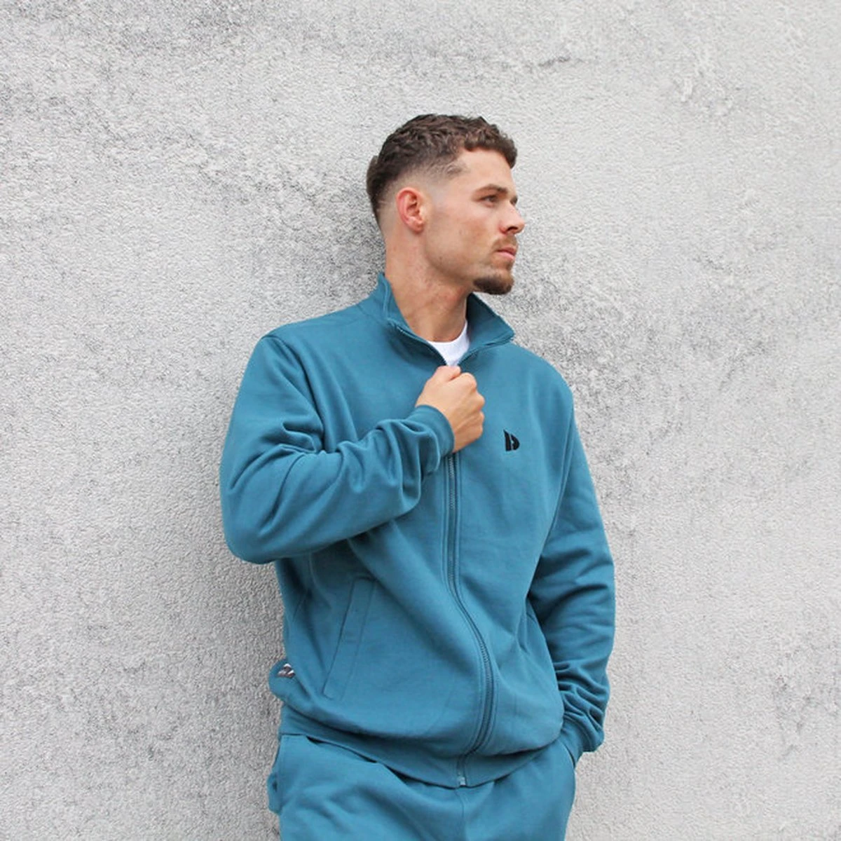 Donnay Sweater Zonder Capuchon - Sporttrui - Heren - Maat M - Vintage Blauw 4 Donnay Sweater Zonder Capuchon - Sporttrui - Heren - Maat M - Vintage Blauw - Afbeelding 2