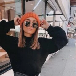 Beanie Knitted Muts - Oranje / Roest | Gebreide Muts | One Size | Fashion Favorite -Casio Verkoop 1200x1200 1413