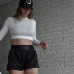 YESFIT - Kickboks Broekje - Zwart - Maat M - Dames + Heren - Extra Zekere Pasvorm - Leerlook Logo -Casio Verkoop 1200x1200 1428