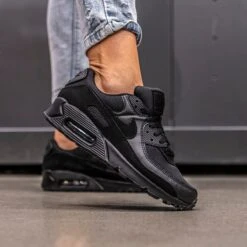 Nike Air Max 90 - Sneakers - Black/Black-Black - Maat 35.5 - Unisex -Casio Verkoop 1200x1200 1466