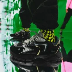 Lacoste L003 Neo Heren Sneakers - Zwart/Donkerblauw - Maat 43 -Casio Verkoop 1200x1200 1629