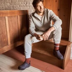 Travelin' Back-Home Heren Sloffen - Wollen Pantoffels - Rubberen Zool - Grijs - Maat 43 -Casio Verkoop 1200x1200 1685